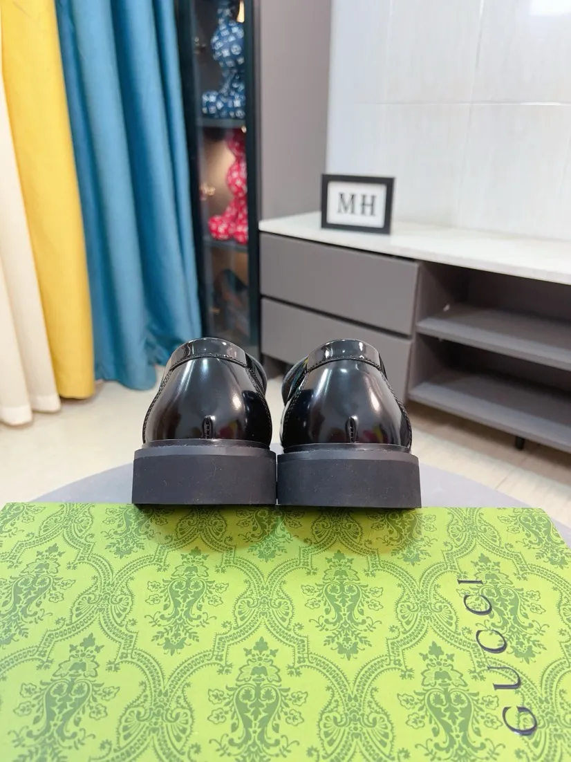Men's men's shoes💰560🌹🌹Niuli [GUCCI] Formal men's leather shoes [strong][strong][strong] New model coming ~ original quality ☺The upper is imported from Italy with open edges, the leather is soft and delicate, and the wear-resistant and non-slip combination outsole is dignified and domineering, and the luxury charm is unobstructed! The natural and free nouveau riche leads the trend. Code number: 38-44